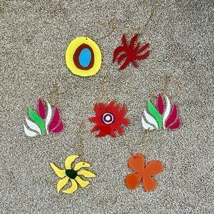 Colorful Abstract Hanging Ornaments